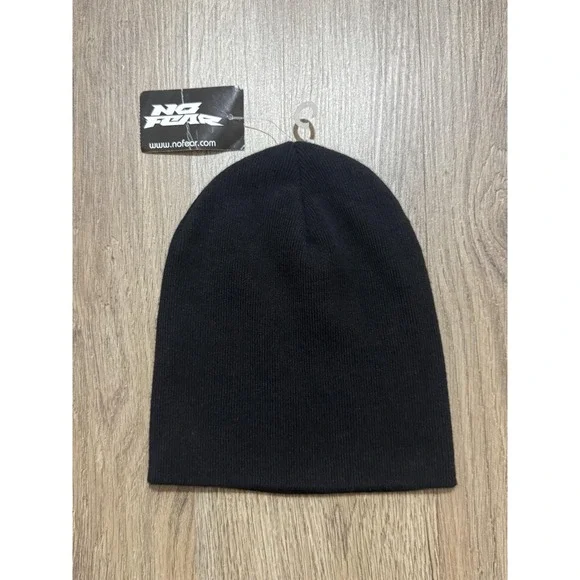 Y2K NO FEAR Logo Beanie Hat One Size‎